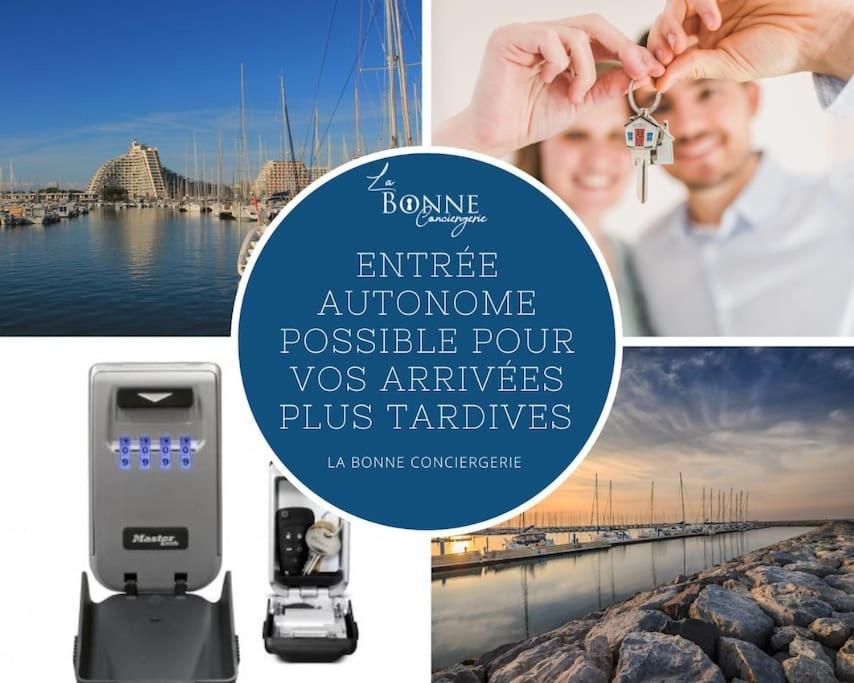 Le Murmure Du Palmier * Mer A 2 Min * Parking Prive * Terrasse La Grande Motte Exterior photo